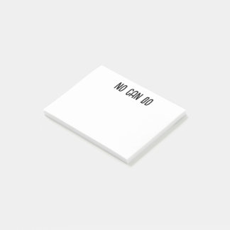 No Can Do Post-it Notes