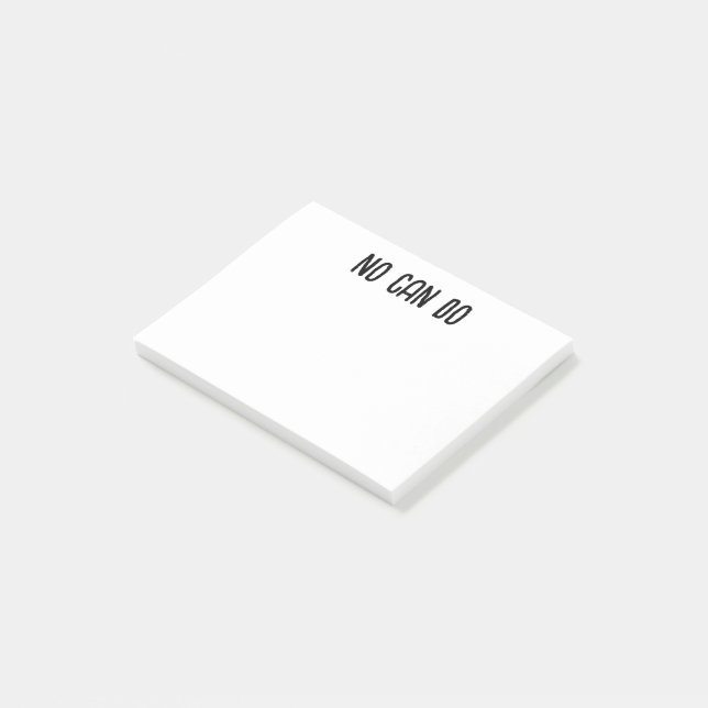No Can Do Post-it Notes (Angled)