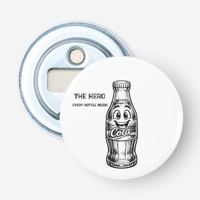 No Cap... I Open Bottles | Funny Cola  Bottle Opener (Front)