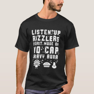 No Cap Rizzler Thanksgiving Feast Funny Boys Turke T-Shirt