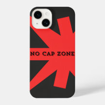 No Cap Zone Bold Red Art Print