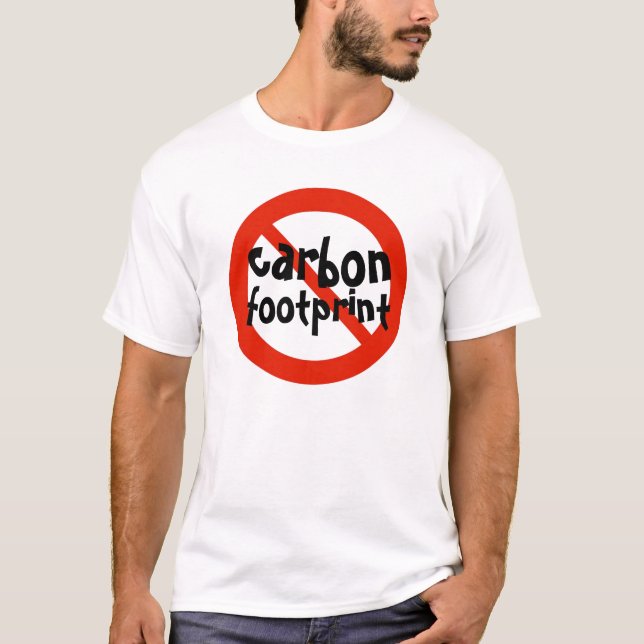 NO Carbon  FootPrint - Customised T-Shirt (Front)