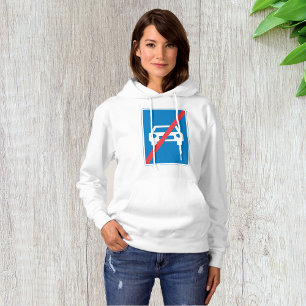 No Cars Sign Hoodie