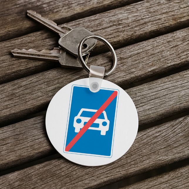 No Cars Sign Key Ring (Creator Uploaded)