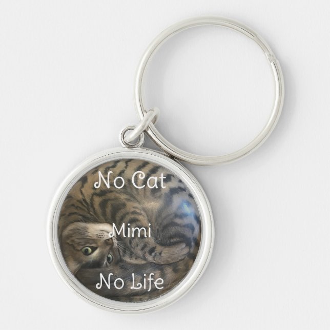 No Cat No Life Key Ring (Front)
