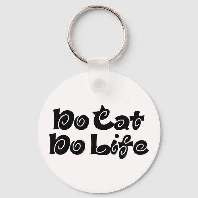 No Cat No Life Key Ring (Front)