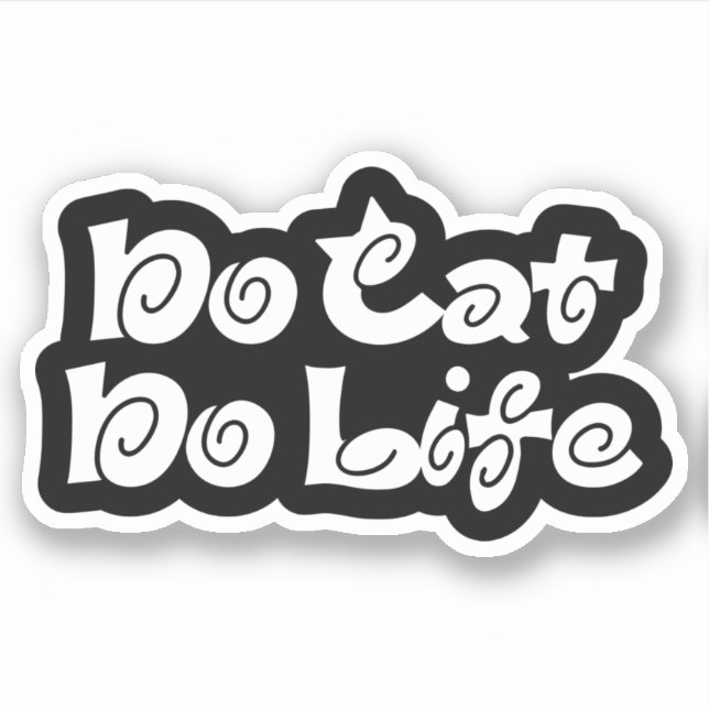 No Cat No Life Sticker (Front)