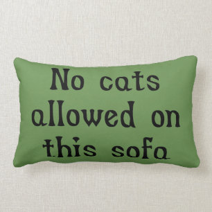 No Cats Allowed on this Sofa Lumbar Cushion