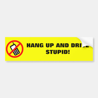 No Cell Phone Bumper Sticker