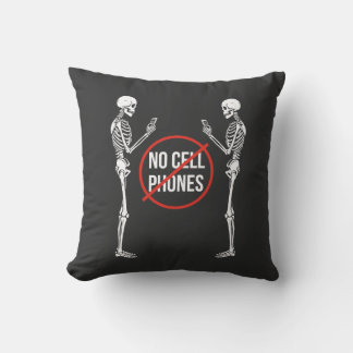 No cell Phones sign. Cushion