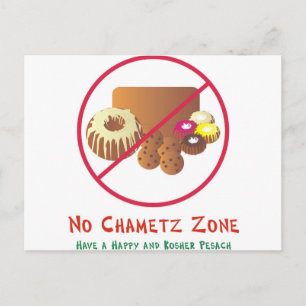 No Chametz Zone Postcard