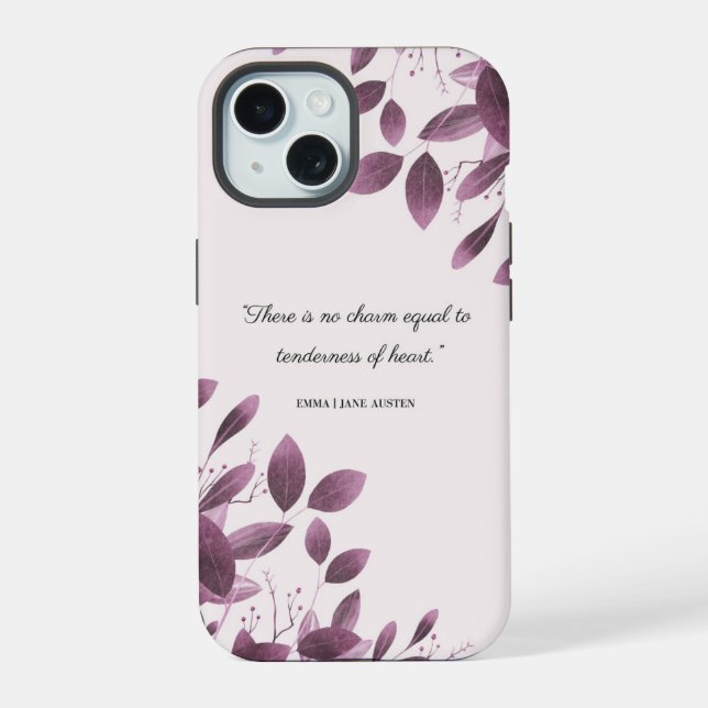 No Charm Equal | Jane Austen iPhone 15 Case (Back)