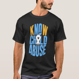 No Child Abuse Prevention Awareness Month April Bl T-Shirt