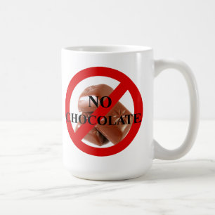 No chocolate coffee mug