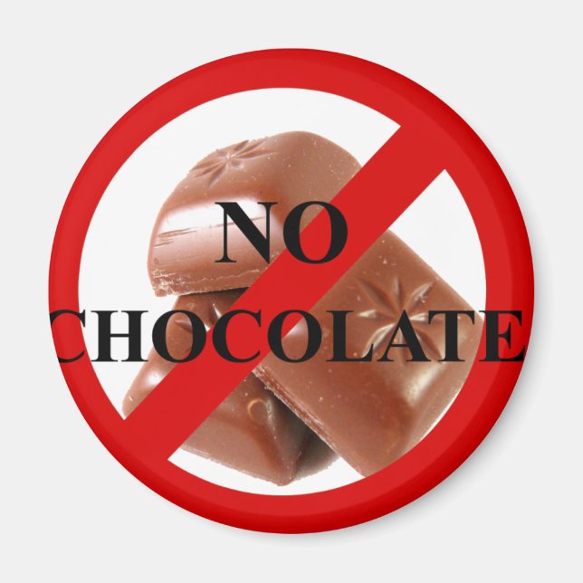 No chocolate magnet (Front)
