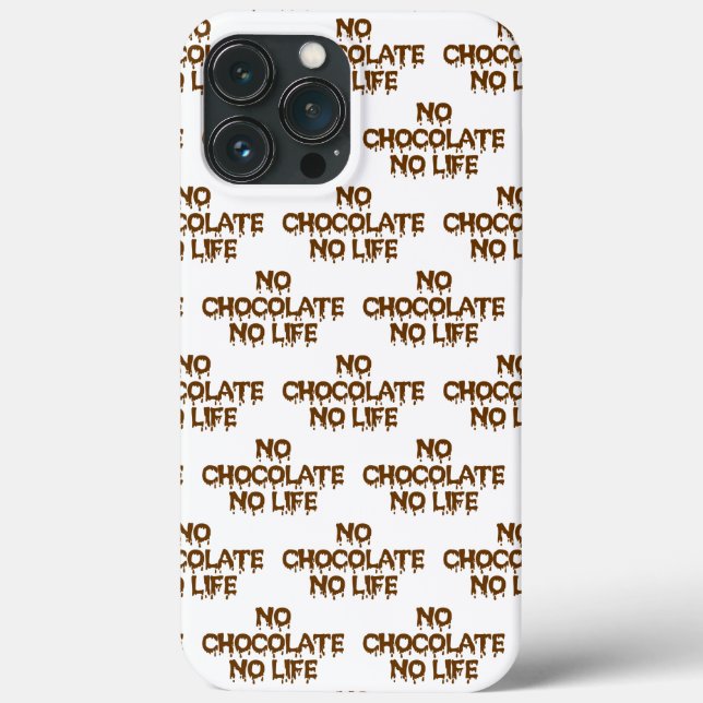 NO CHOCOLATE NO LIFE Case-Mate iPhone CASE (Back)