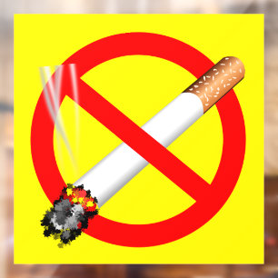 (No Cigarettes) No Smoking Label