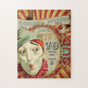 No Clowning, It Is Birthday Number Seventy Jigsaw Puzzle