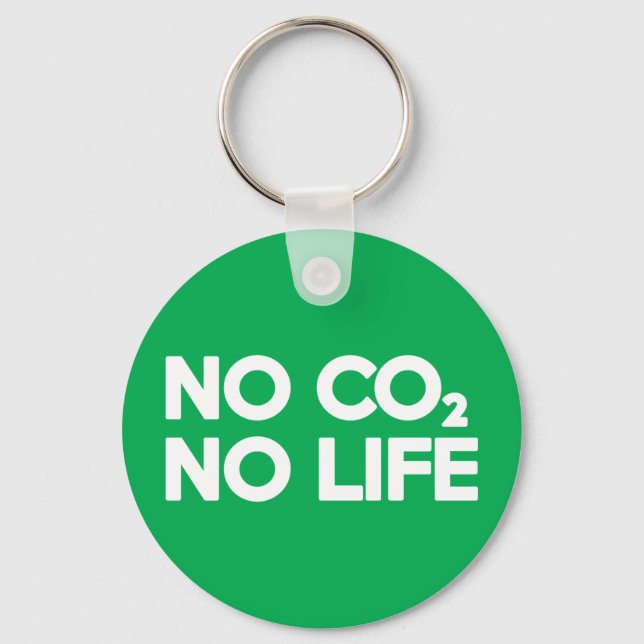 NO CO2 NO LIFE KEY RING (Front)