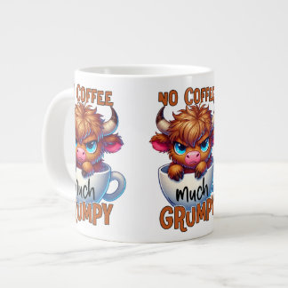 No Coffee Much Grumpy  Large Coffee Mug
