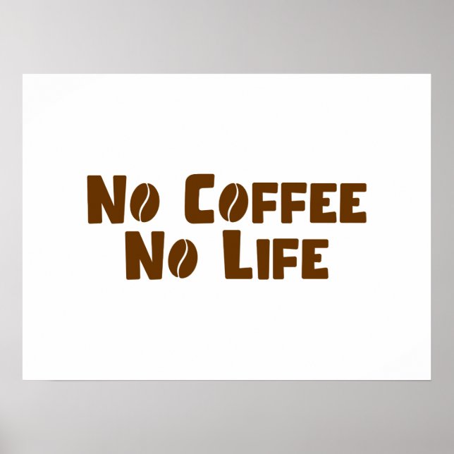 No Coffee No Life Poster (Front)