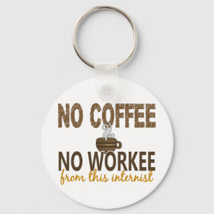 No Coffee No Workee Internist Key Ring