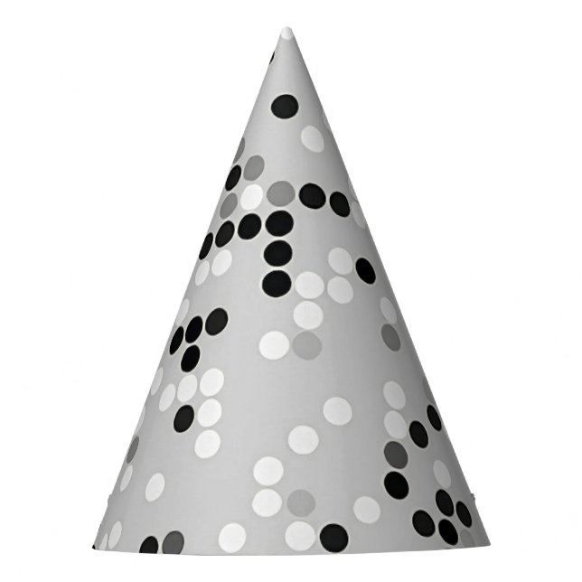 No Colour Dots Party Hat (Front)