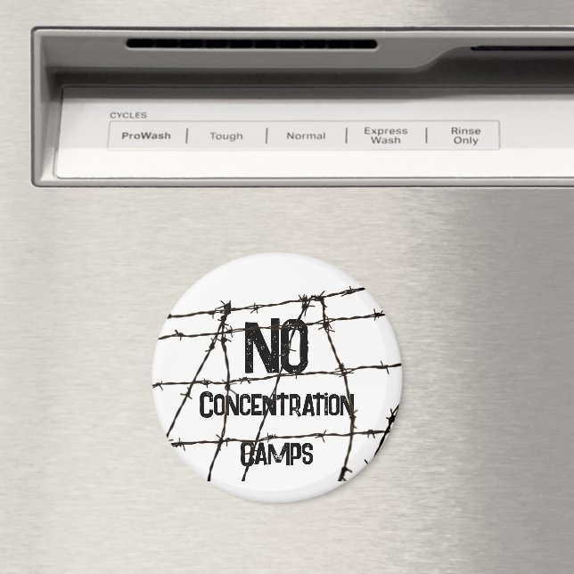 No Concentration Camps Magnet (In Situ (Dishwasher))