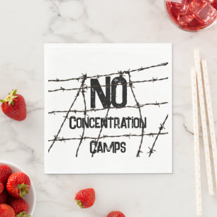 No Concentration Camps Paper Napkin