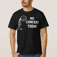 No Concert Today Sad Stick Figure Music Lovers