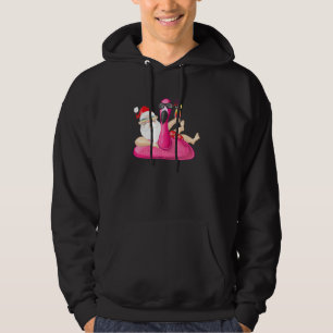 No Cookies Just Cocktails Santa Christmas In July Hoodie