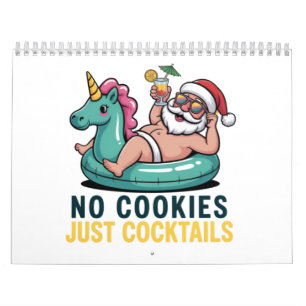 No Cookies Just Cocktails Santa Summer Christmas Calendar