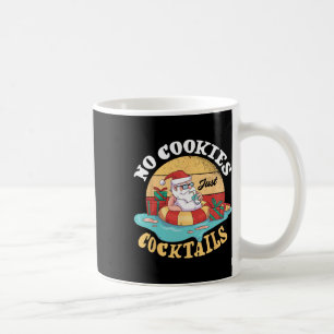 No Cookies Just Tails Santa Tropical Sommer Christ Coffee Mug