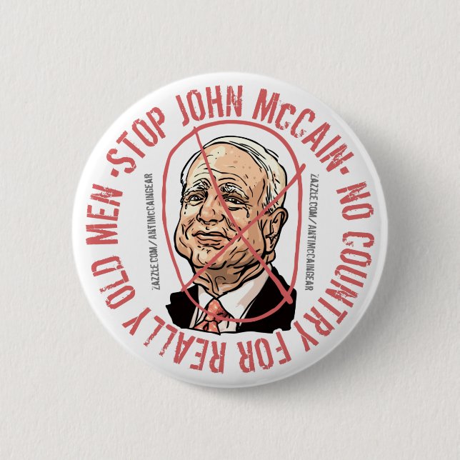 No Country 6 Cm Round Badge (Front)