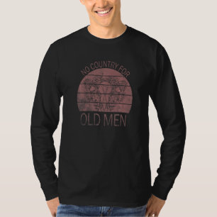 No Country For Old Men Floral Uterus Feminist Wome T-Shirt