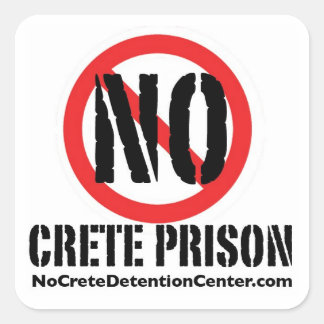 No Crete Prison Stickers