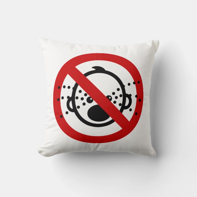 NO Cry Babies ⚠ Thai Airport Sign ⚠ Cushion (Front)
