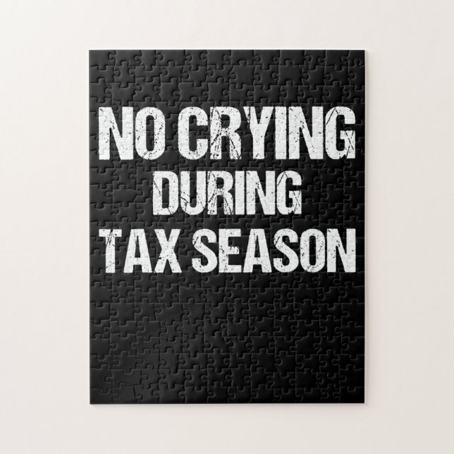 No Crying During Tax Season Costume Gift Jigsaw Puzzle (Vertical)