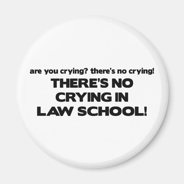 No Crying in Law School Magnet (Front)