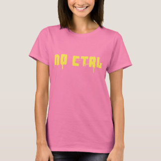 NO CTRL - yellow on army green T-Shirt