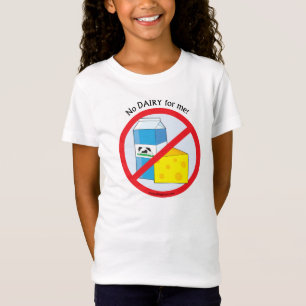 "No Dairy for me" Allergy Awareness TShirt