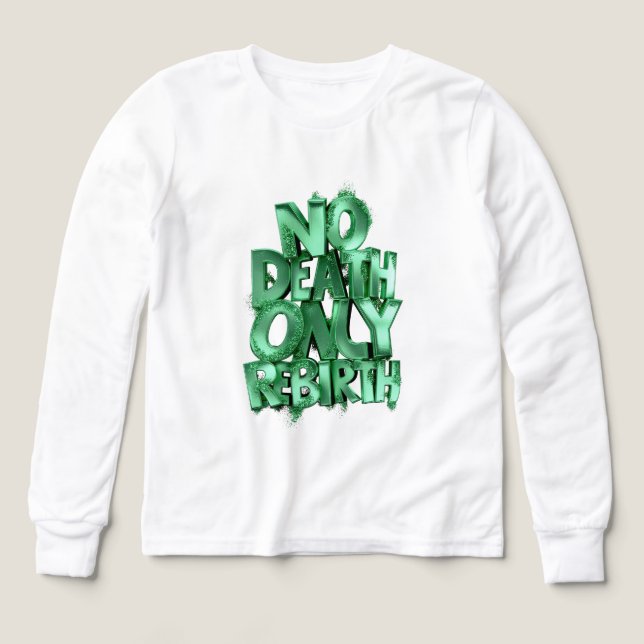 No Death Only Rebirth BELLA+CANVAS LONGSLEEVE BOYS (Design Front)