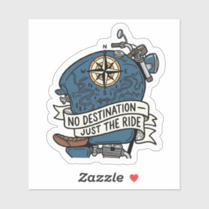 No Destination Just The Ride Biker Motorcycle