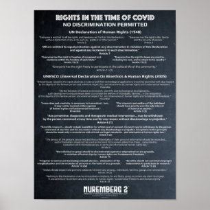 " No Discrimination" Human Rights X Small Poster