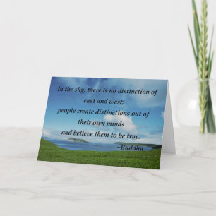 No Distinction Card
