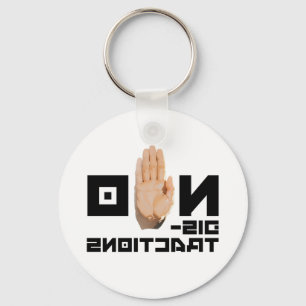 NO distractions! cool mirror readable motivational Key Ring