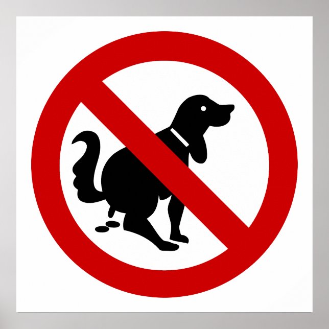 NO Dog Fouling ⚠ Thai Sign ⚠ (Front)