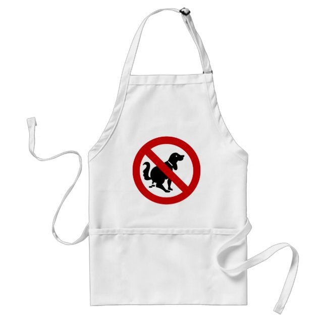 NO Dog Fouling ⚠ Thai Sign ⚠ Standard Apron (Front)