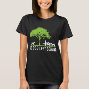 No Dog Left Behind Cute Owner Walker Paw Puppy Lov T-Shirt