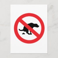 No dog poop sign funny sarcastic